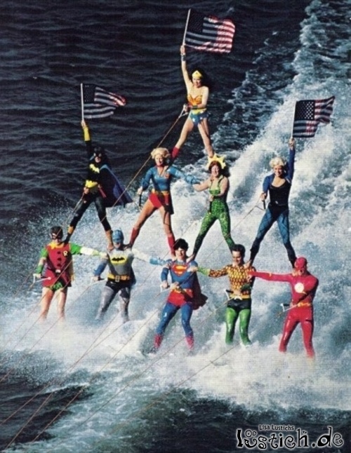 Superhelden Wasserski