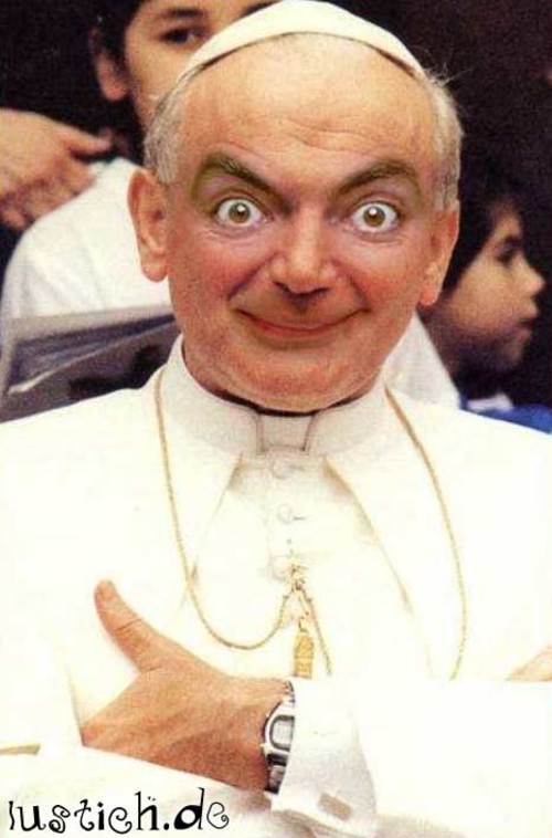 Mr. Bean als Papst Mr. Bean als Papst
