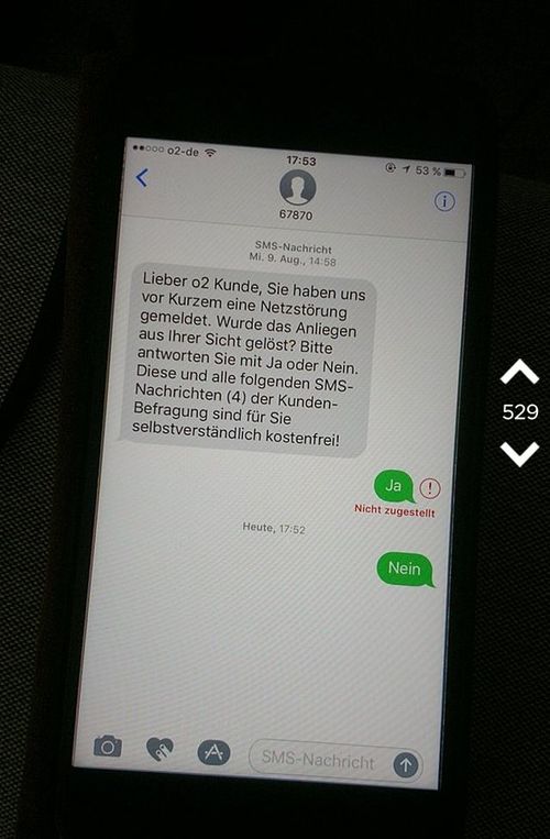 Lieber O2 Kunde Bild lustich.de
