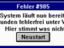 Der Computer hat recht